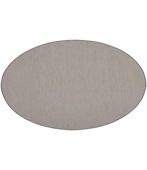 Nourison Courtyard Ivory/Charcoal COU01 6 ft. Round Rug