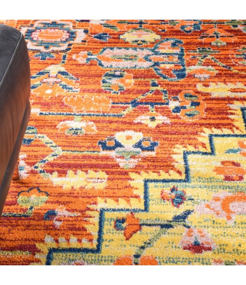 Nourison Allur Area Rug ALR04-Red Multicolor