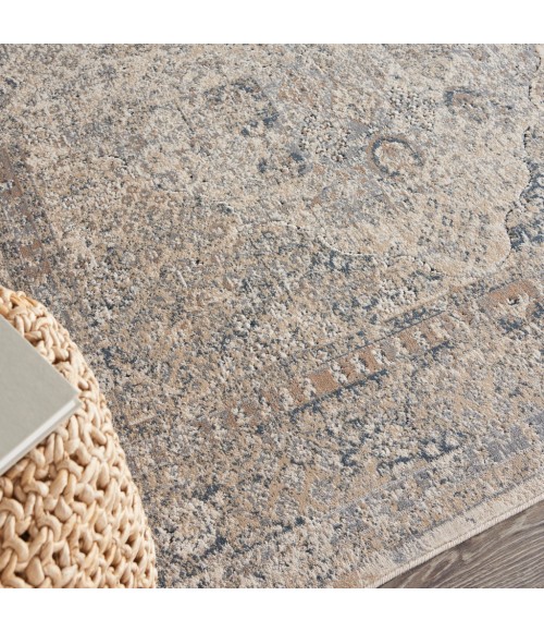 kathy ireland Home Malta Area Rug MAI01-Ivory/Blue