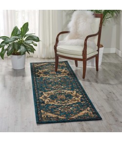 Nourison 2020 - Nr206 Teal Area Rug 2 ft. 3 X 8 ft. Rectangle