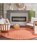 Nourison Twist Reversible Coral TWS01 8 ft. X Round Rug
