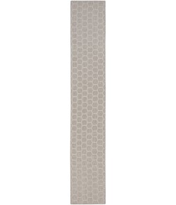 Nourison Reversible Indoor Outdoor Grey RVB01 2 ft. 2 in. X 10 ft. Rect. Rug