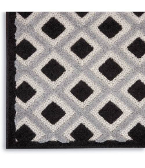 Nourison Aloha Indoor/Outdoor Area Rug ALH26-Black White