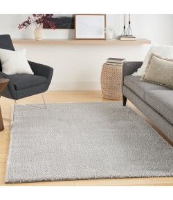 Nourison Pacific Shag - Pcs01 Silver Area Rug 7 ft. 10 in. X 9 ft. 10 in. Rectangle