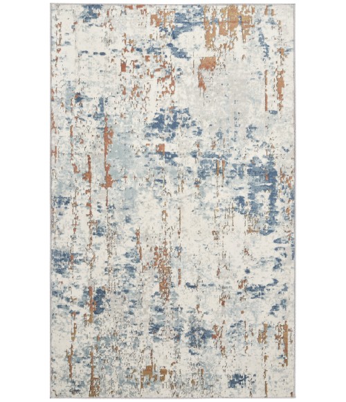 Nourison Quarry Beige Blue Rust QUA01 4 ft. X 6 ft. Rect. Rug