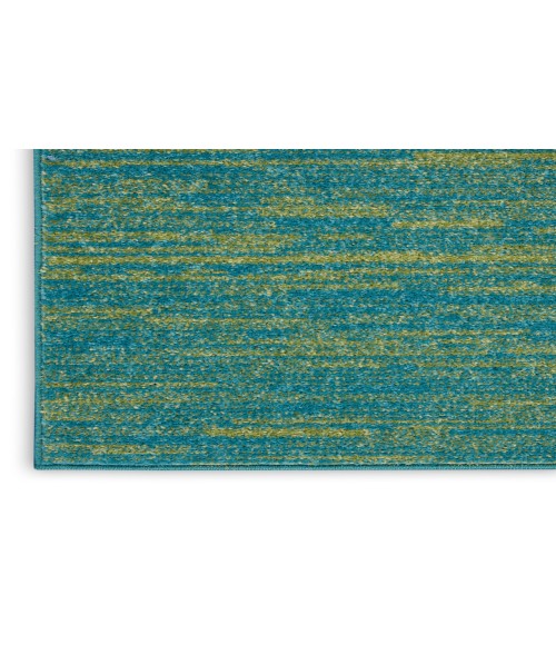 Nourison Nourison Essentials Blue Green NRE01 2 ft. 2 in. X 16 ft. Rectangle Rug