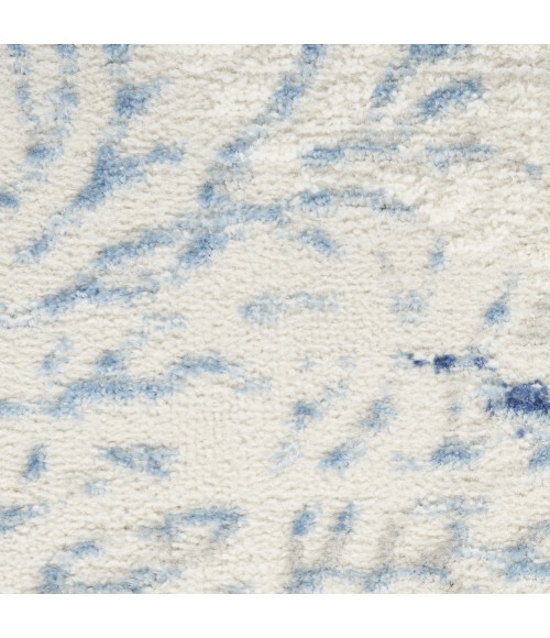 Nourison Seaside Ivory Grey Blue SDS04 3 ft. X 5 ft. Rect. Rug