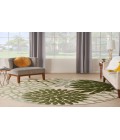 Nourison Aloha Ivory Green ALH05 5 ft. 3 in. Round Rug