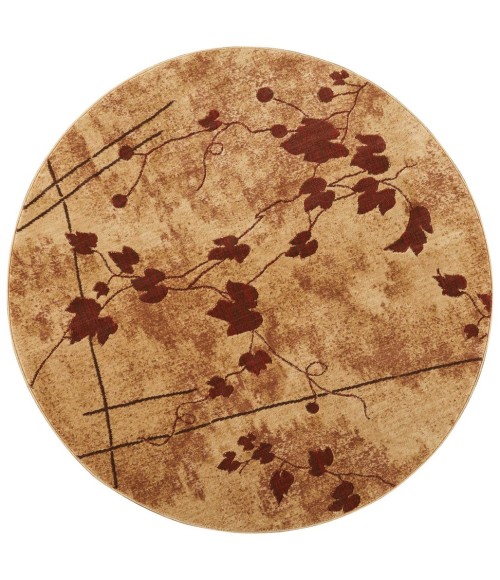 Nourison SOMERSET Area Rug Nourison Somerset Round Area Rug ST70-Latte