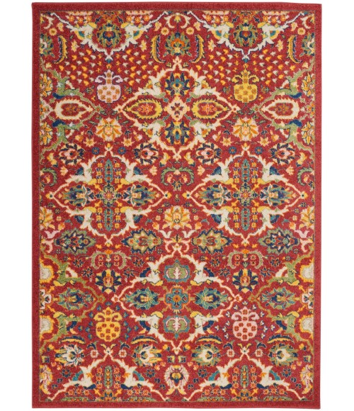 Nourison Allur Area Rug ALR03-Red Multicolor