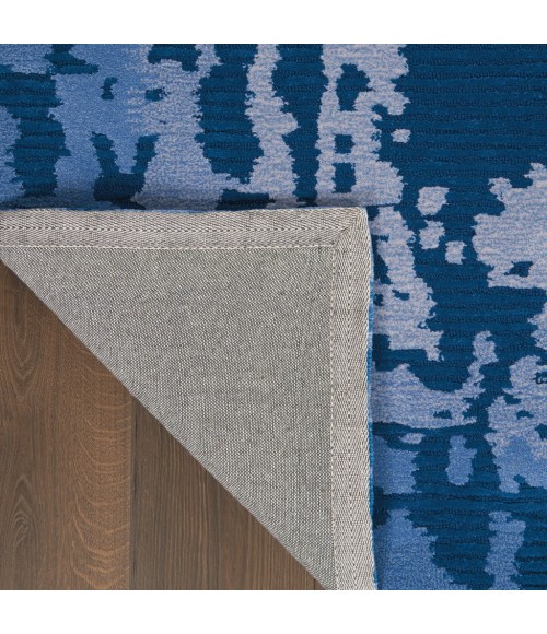 Nourison Symmetry Area Rug SMM02-Navy Blue