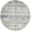 Nourison Home Twilight TWI10 Ivory/Navy 8 ft. Round Area Rug