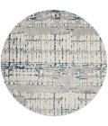Nourison Twilight Round Area Rug TWI10 Ivory/Navy 8' Round
