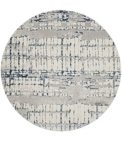 Nourison Twilight - Twi10 Ivory Navy Area Rug 8 ft. Round