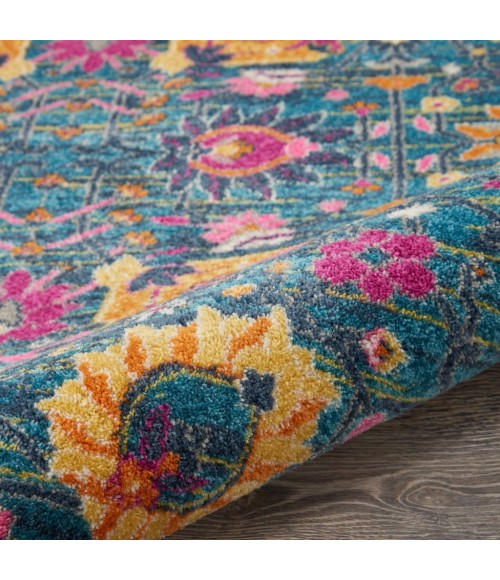 Nourison Passion Round Area Rug PSN01-Denim