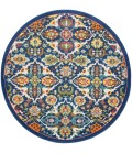 Nourison Allur Area Rug ALR03 Navy Multicolor