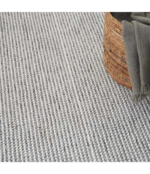 Nourison Natural Texture Ivory Grey NTX01 5 ft. X 7 ft. Rect. Rug