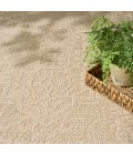 Nourison Tulum Cream TLM05 5 ft. 3 in. X 7 ft. Rect. Rug