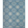 Nourison Jubilant - Jub06 Ivory Blue Area Rug 7 ft. 10 X 9 ft. 10 Rectangle