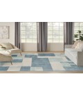 Nourison Astra Machine Washable Blue Ivory ASW09 7 ft. 10 in. X 10 ft. Rectangle Rug