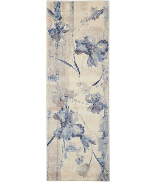 Nourison Somerset Runner Area Rug ST18-Ivory/Blue
