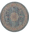 Nourison Vintage Kashan Round Area Rug VKA01-Blue