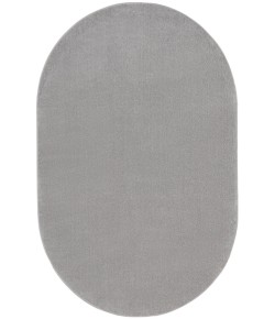 Nourison Essentials - Nre01 Silver Grey Area Rug 6 ft. X 9 ft. Oval Oval