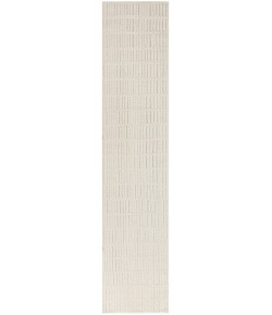 Nourison Cozy Modern Ivory Grey CMD03 2 ft. 2 in. X 10 ft. Rect. Rug