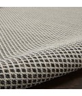 Nourison Courtyard Area Rug COU01 Ivory Charcoal 3' x 5'