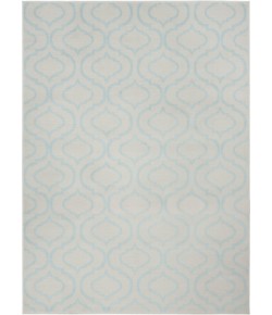 Nourison Jubilant - Jub19 Ivory Blue Area Rug 5 ft. 3 X 7 ft. 3 Rectangle