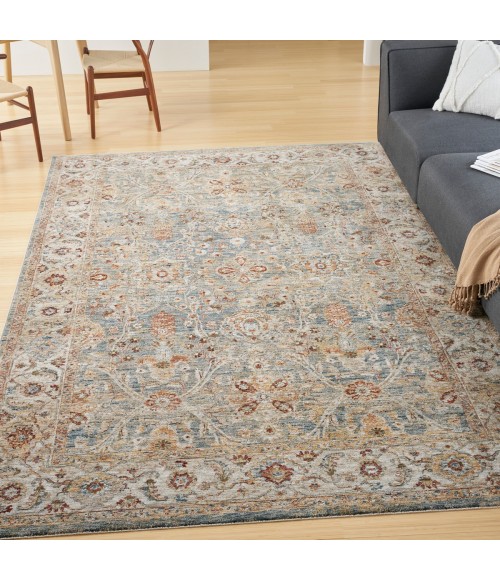 Nourison Sahar Blue Rug SHR03 8 ft. X 10 ft. Rect. - Rugs Town Nourison Sahar Blue SHR03 8 ft. X 10 ft. Rect. Rug