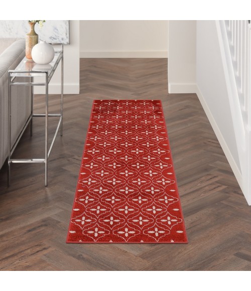 Nourison Home Nourison Essentials Brick Ivory NRE04 2 ft. 2 in. X 7 ft. 6 in. Rectangle Rug