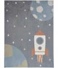 Nourison Astra Machine Washable Area Rug ASW06 Sky Blue