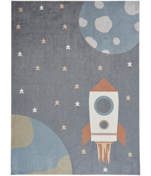Nourison Astra Machine Washable Area Rug ASW06 Sky Blue