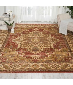 Nourison Delano - Del05 Brick Area Rug 6 ft. 7 X 9 ft. 6 Rectangle