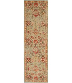 Nourison Somerset - St90 Light Green Area Rug 2 ft. 3 X 8 ft. Rectangle