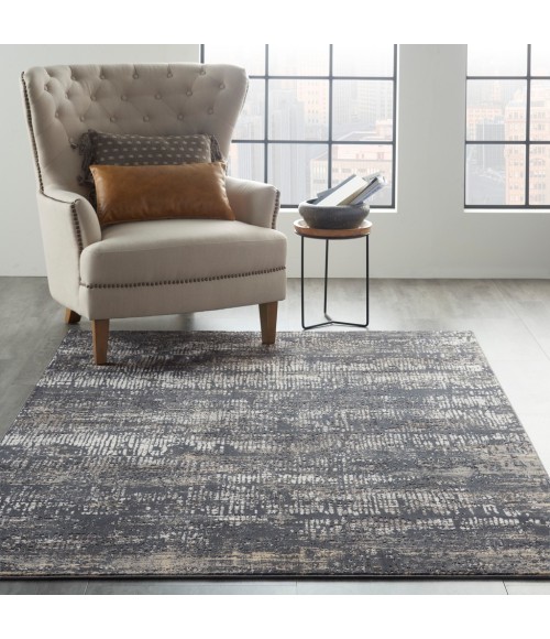 Michael Amini MA90 Uptown Area Rug UPT03-Charcoal Grey