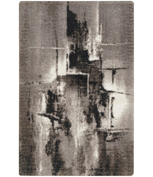 Nourison Twilight Area Rug TWI30 Grey/Ivory/Black