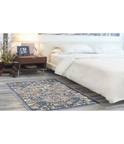 Nourison Allur Light Blue ALR03 3 ft. X 5 ft. Rectangle Rug