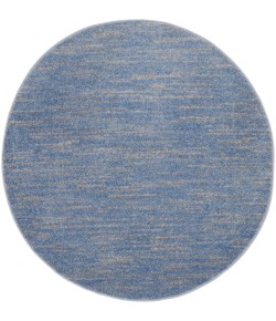 Nourison Essentials - Nre01 Blue Grey Area Rug 4 ft. X Round