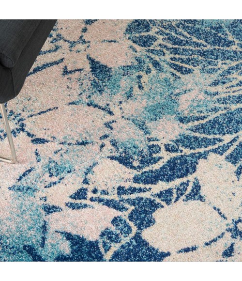 Nourison Tranquil Area Rug TRA08-Navy/Pink