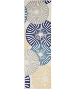 Nourison Grafix - Grf20 White Area Rug 2 ft. 3 X 7 ft. 6 Rectangle