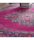Nourison Passion Round Area Rug PSN03-Fuchsia