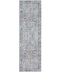 Nicole Curtis Machine Washable Series 1 Area Rug SR104 Light Grey/Blue