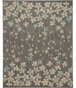 Nourison Tranquil(Traql) - Tra04 Grey Beige Area Rug 8 ft. X 10 ft. Rectangle