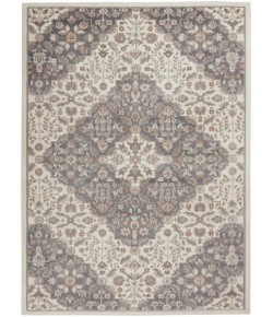Nourison Elation - Etn08 Ivory Grey Area Rug 4 ft. X 6 ft. Rectangle