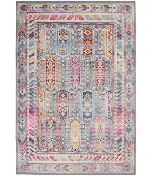Nourison VINTAGE KASHAN Area Rug Nourison Vintage Kashan Area Rug VKA06-Grey/Multi