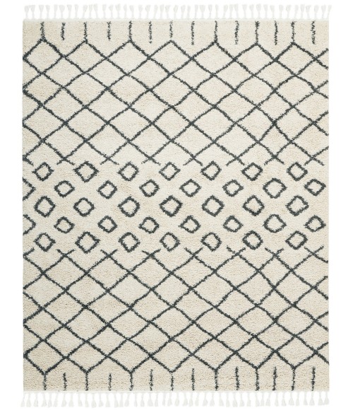 Nourison Moroccan Shag Area Rug MRS01-Cream