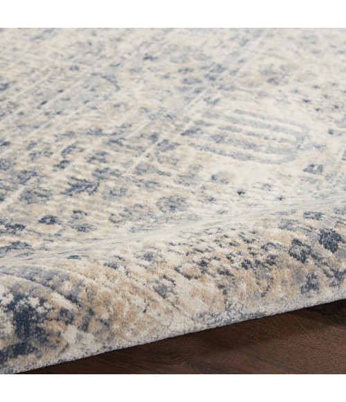 Nourison MALTA Area Rug kathy ireland Home Malta Area Rug MAI12-Ivory/Blue