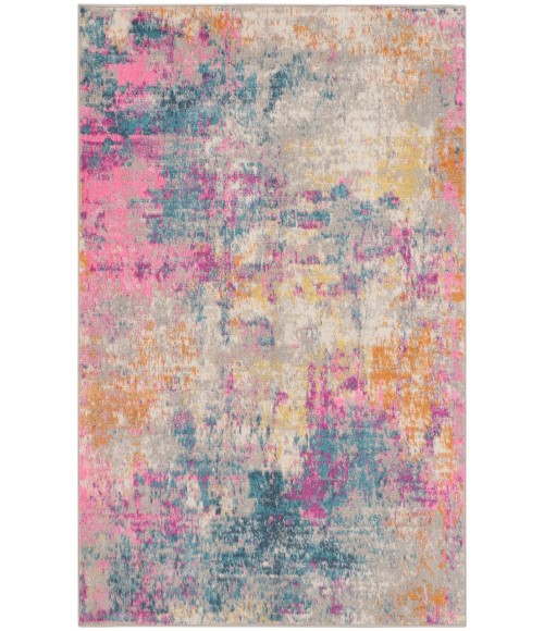 Nourison Passion Ivory Multicolor Rug PSN36 5 ft. 3 in. Square - Rugs Town Nourison Passion Ivory Multicolor PSN36 5 ft. 3 in. Square Rug